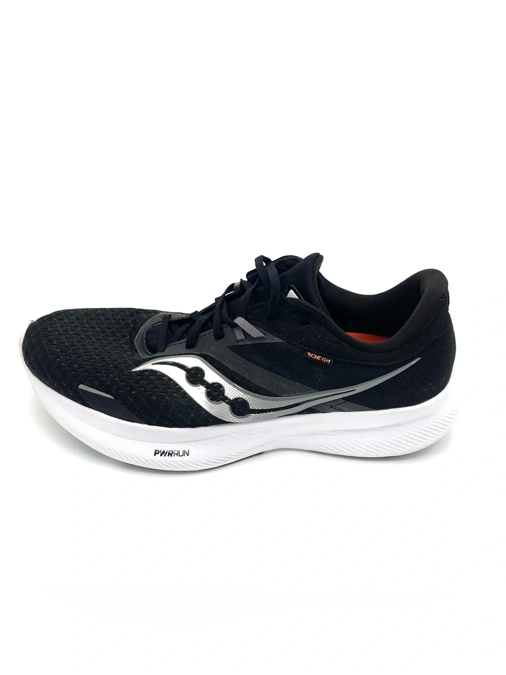 Saucony Ride 16 Shoes Mens Size 12 Black White Running Sneakers S20830-05